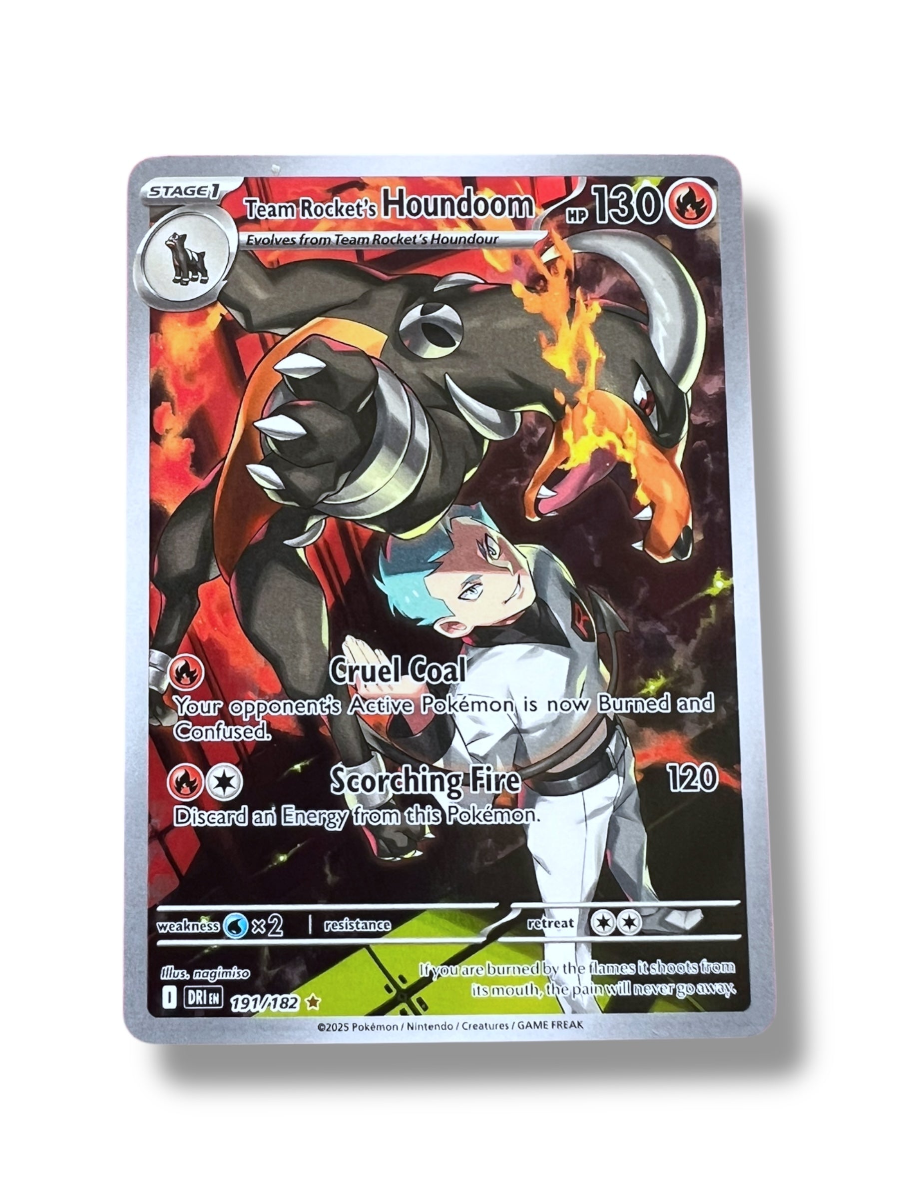 Team Rocket's Houndoom 191/182 Sv10: Destined Rivals Holo
