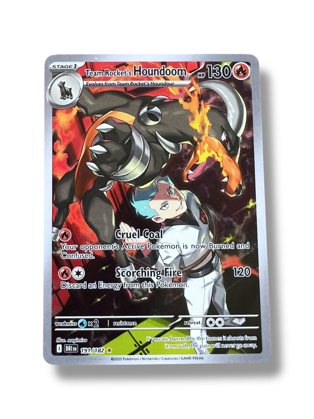 Team Rocket's Houndoom 191/182 Sv10: Destined Rivals Holo