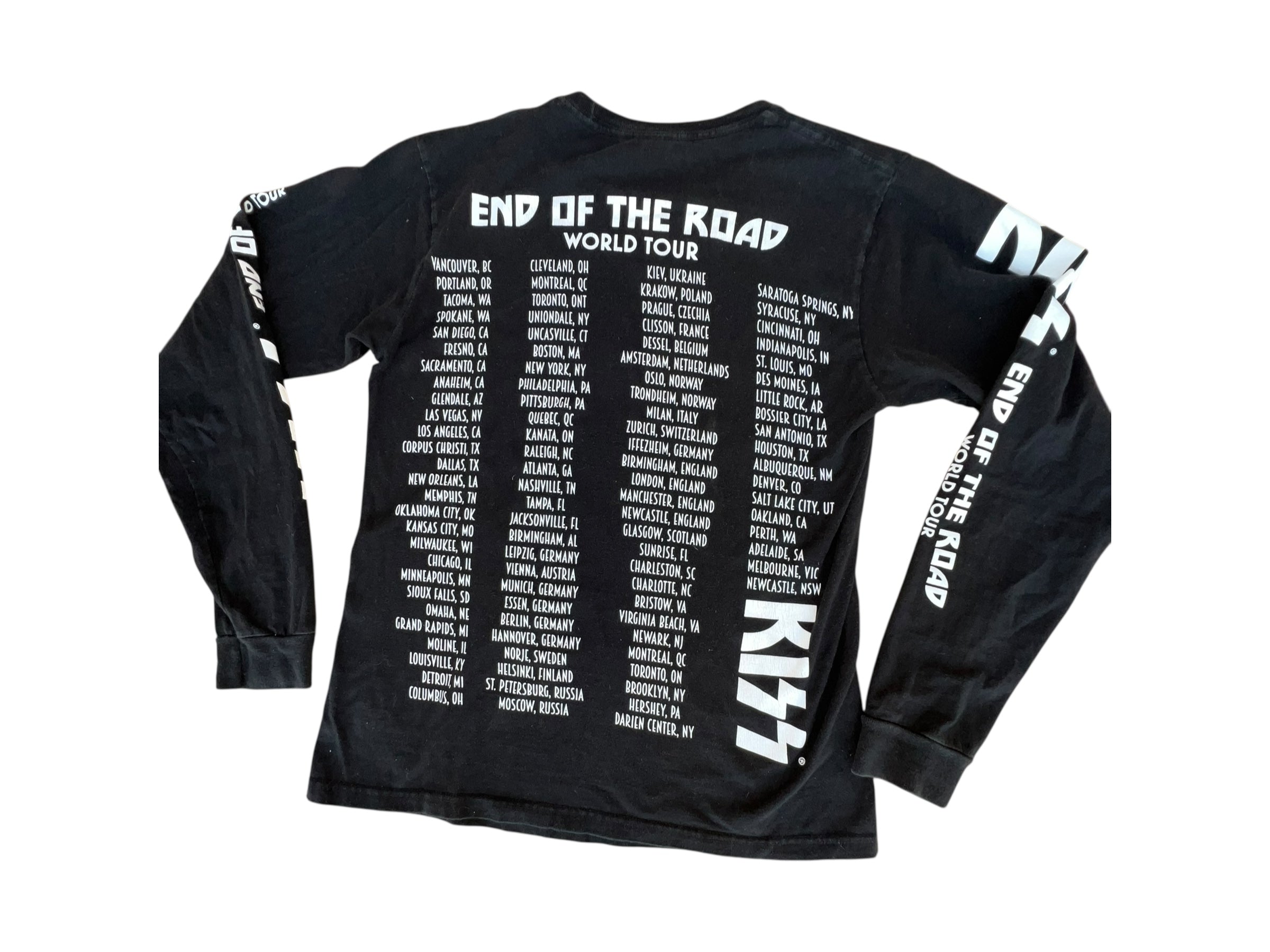 KISS End Of The Road Wolrd Tour Long Sleeve Graphic Shirt