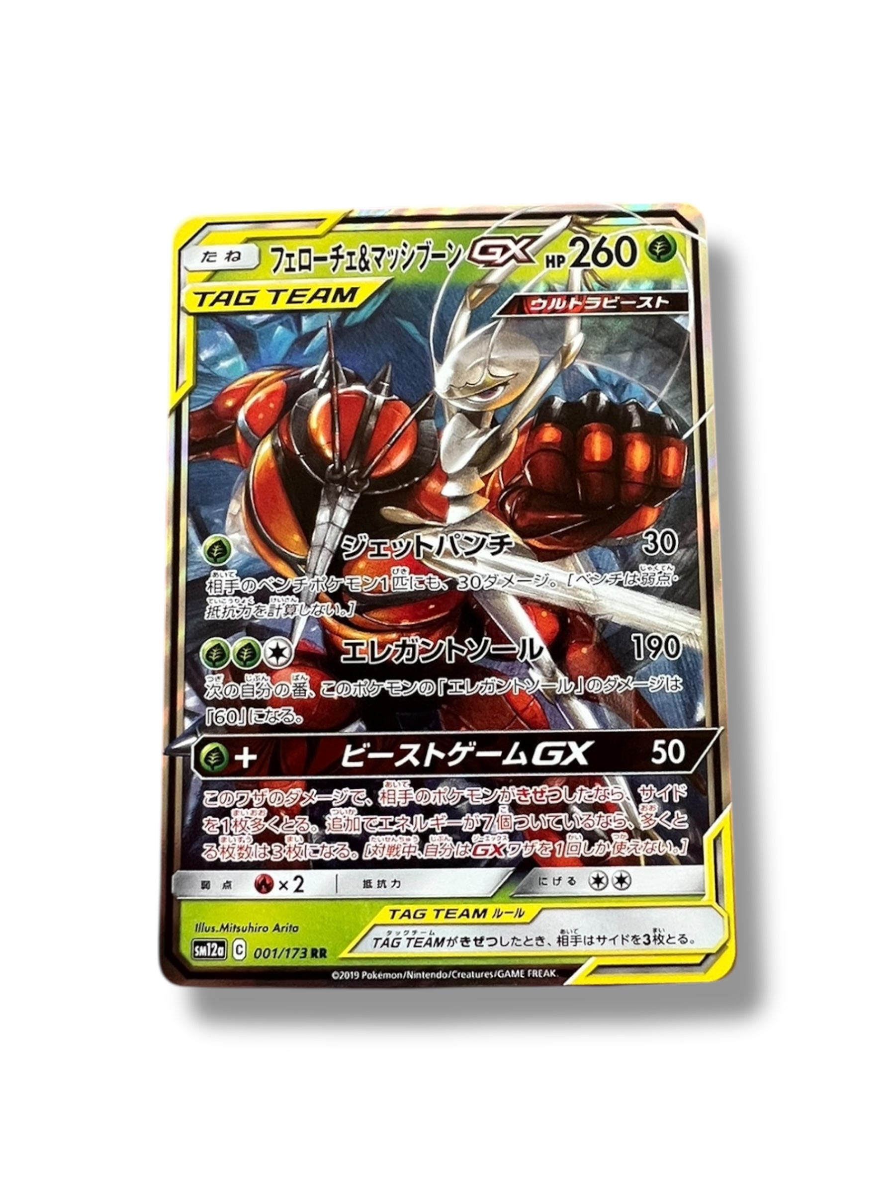 Pheromosa & Buzzwole GX – TAG TEAM (Japanese SM12a #001/173 RR)