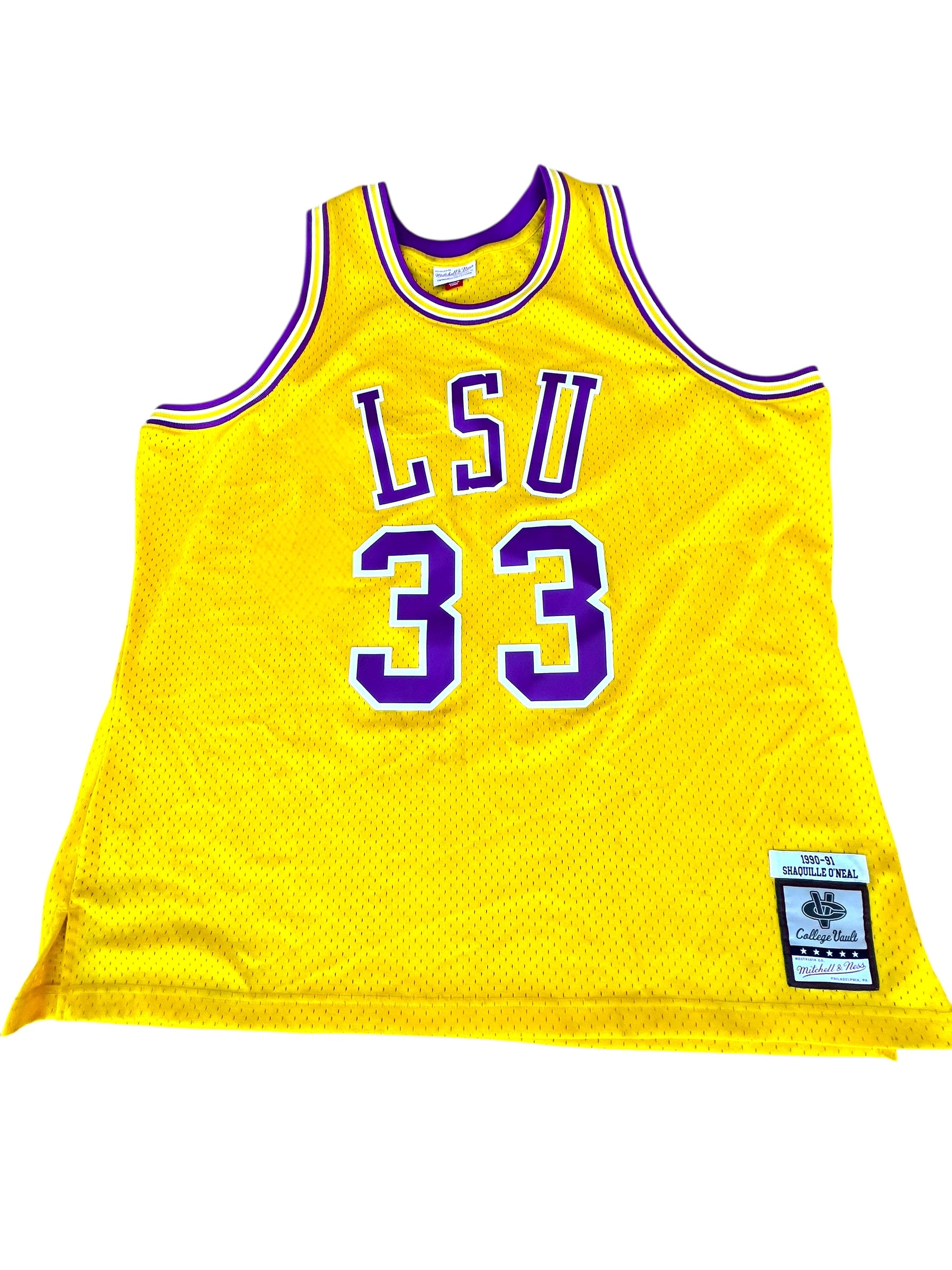 Shaquille O’Neal LSU college Jersey x Mitchel&Ness l
