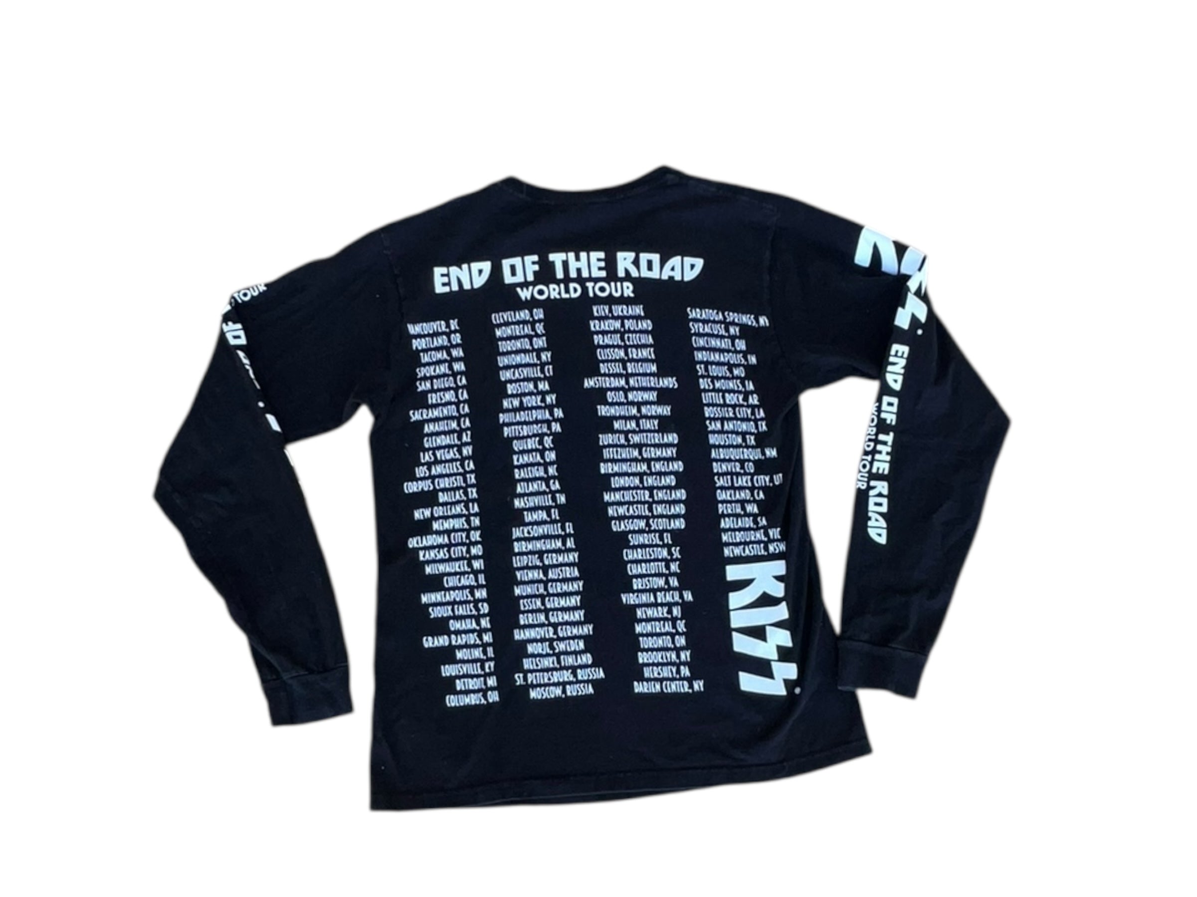 KISS End Of The Road Wolrd Tour Long Sleeve Graphic Shirt