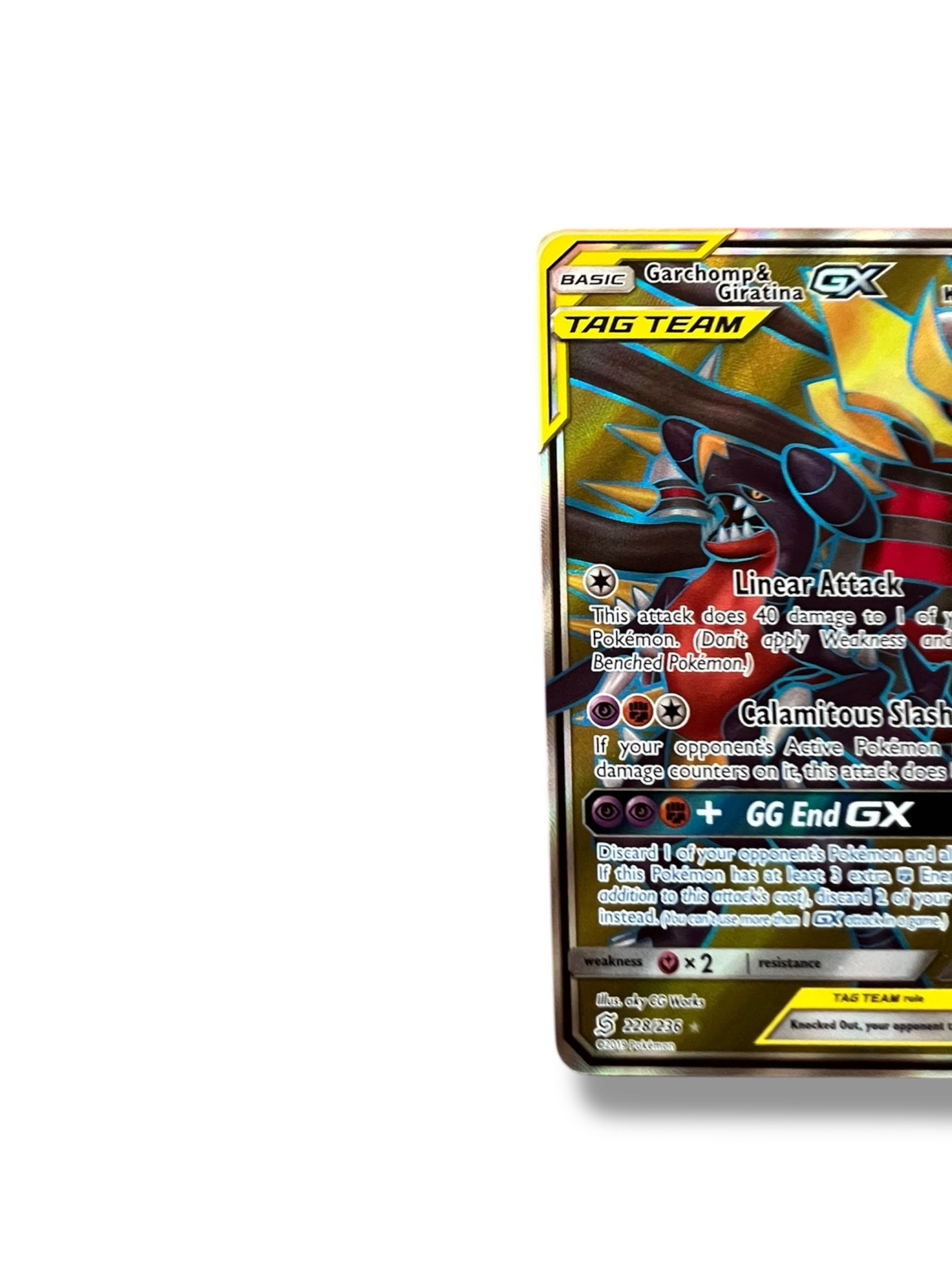Garchomp & Giratina GX – TAG TEAM (SM Unified Minds 228/236) NM