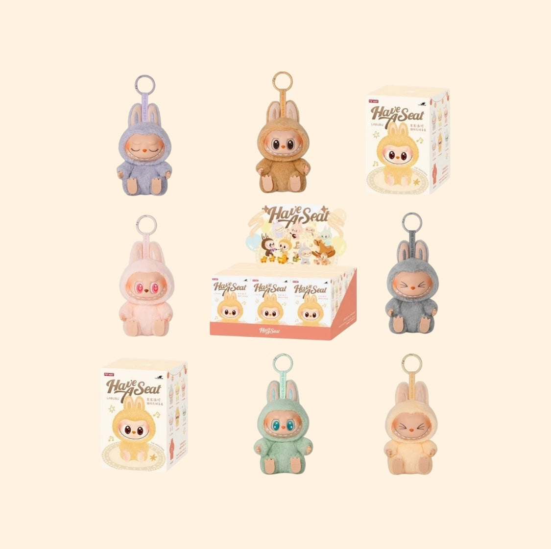 POP MART Labubu The Monsters Have A Seat Series Vinyl Plush Figure Toys Dolls