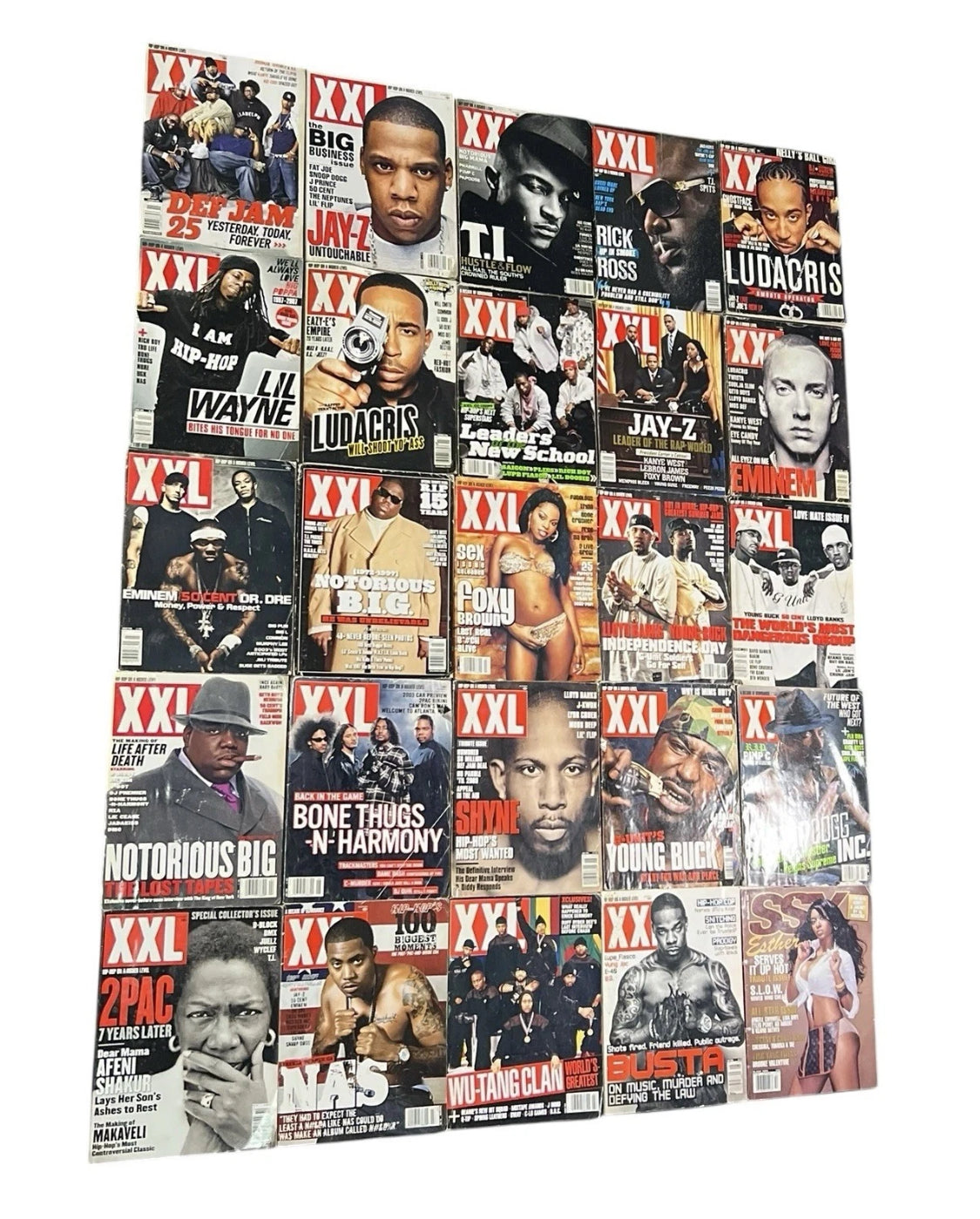 24 Vintage XXL Lot Magazines 2000-20012 Various Years Mixed Lot