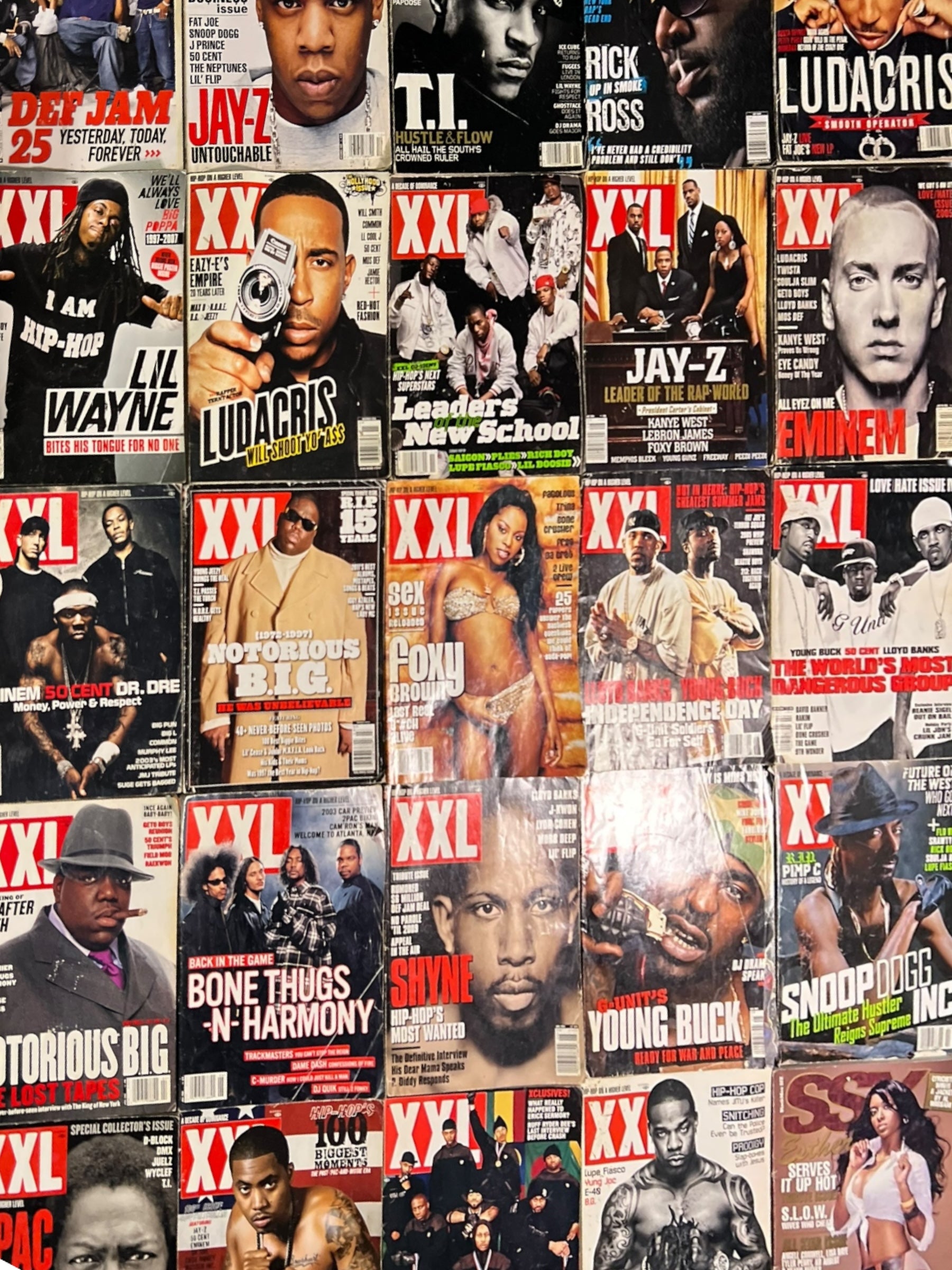 24 Vintage XXL Lot Magazines 2000-20012 Various Years Mixed Lot