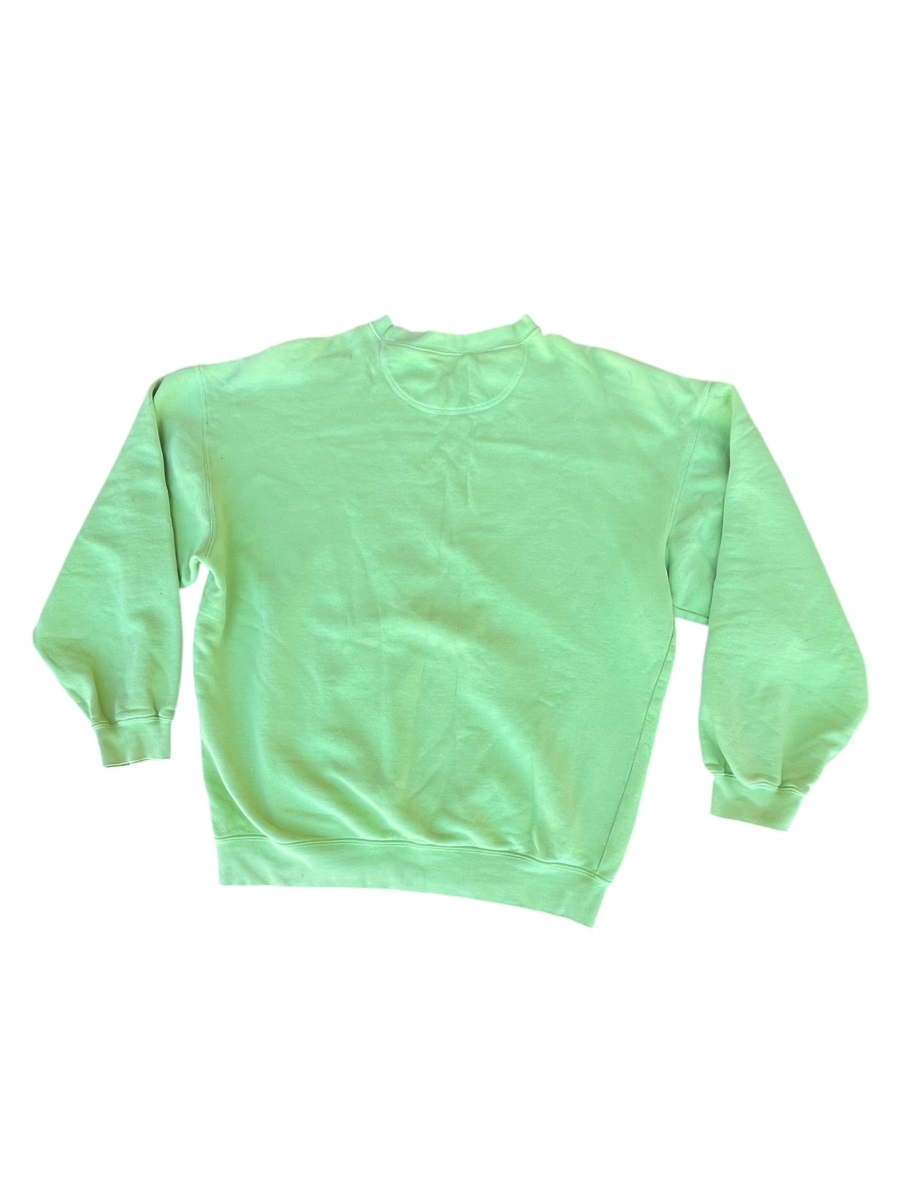 VTG Walt Disney World Crewneck Lime Green, Mickey Graphic, 1971 Print