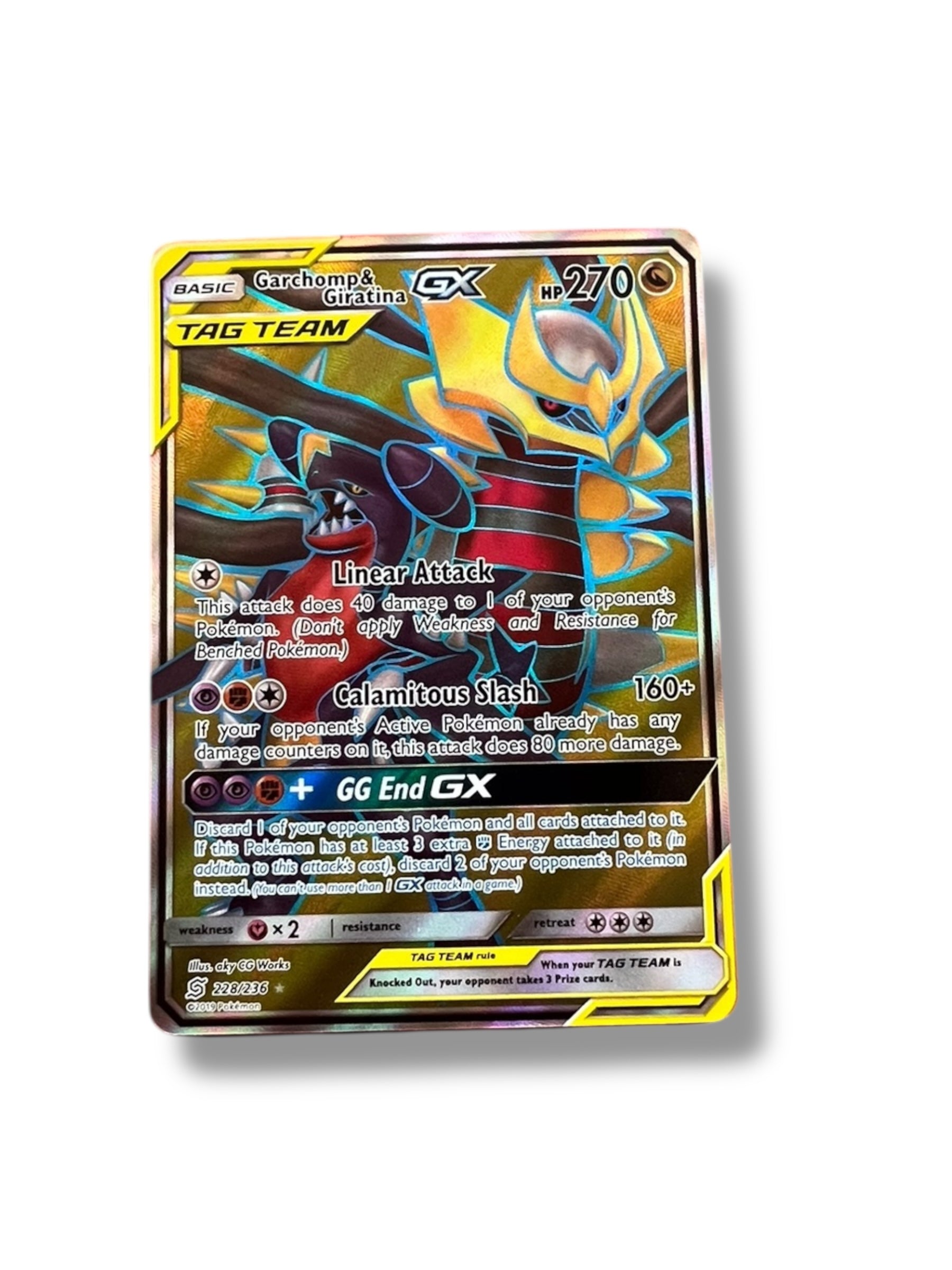 Garchomp & Giratina GX – TAG TEAM (SM Unified Minds 228/236) NM