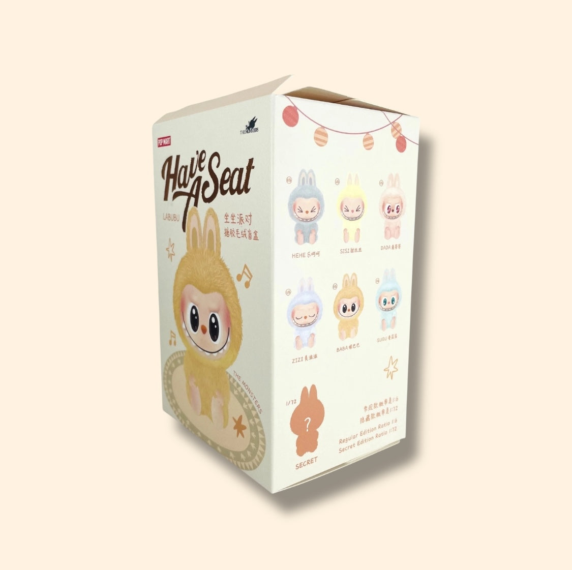 POP MART Labubu The Monsters Have A Seat Series Vinyl Plush Figure Toys Dolls