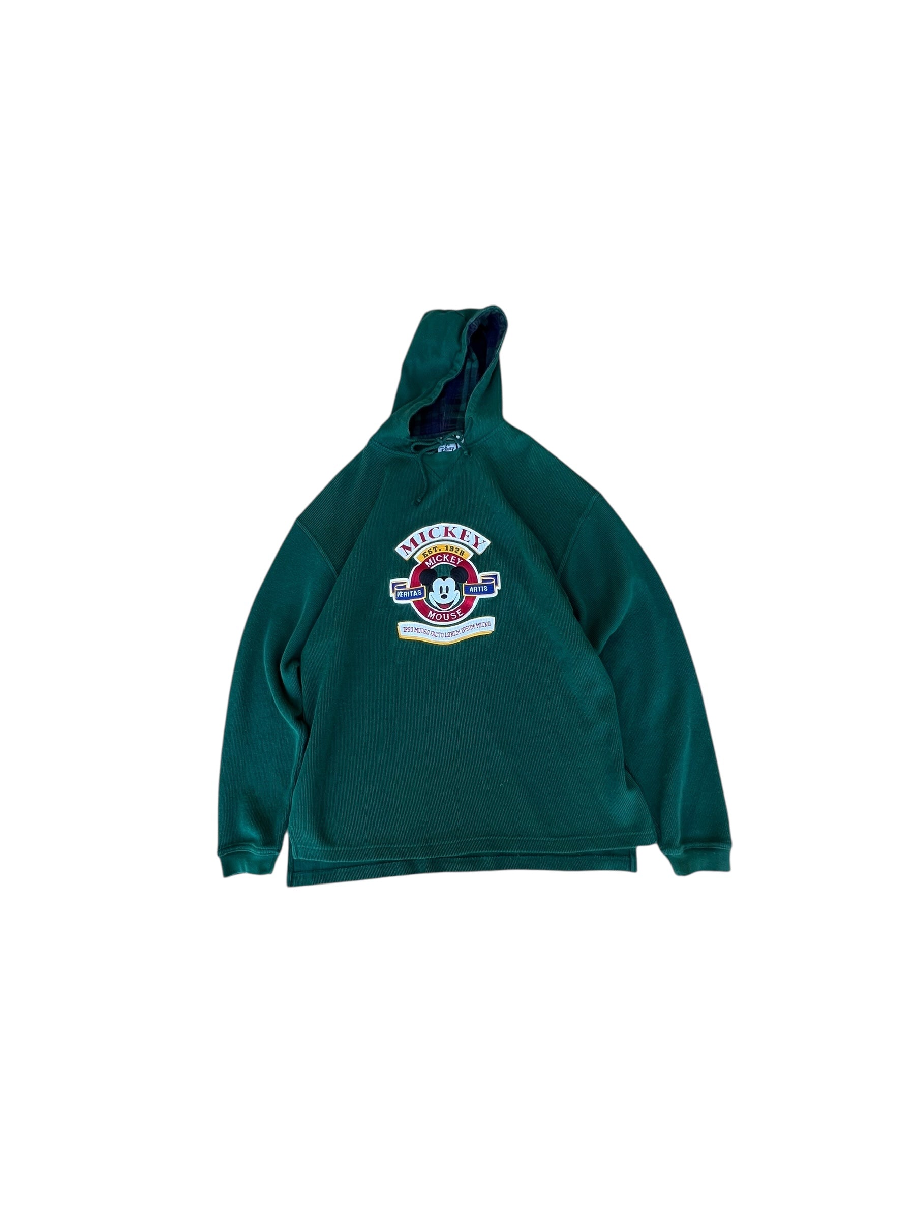 Vintage Mickey Mouse Green Pull-over