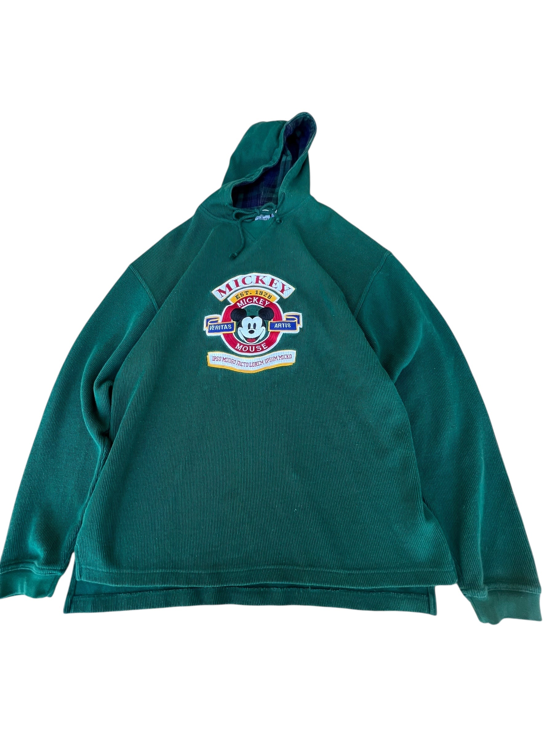 Vintage Mickey Mouse Green Pull-over